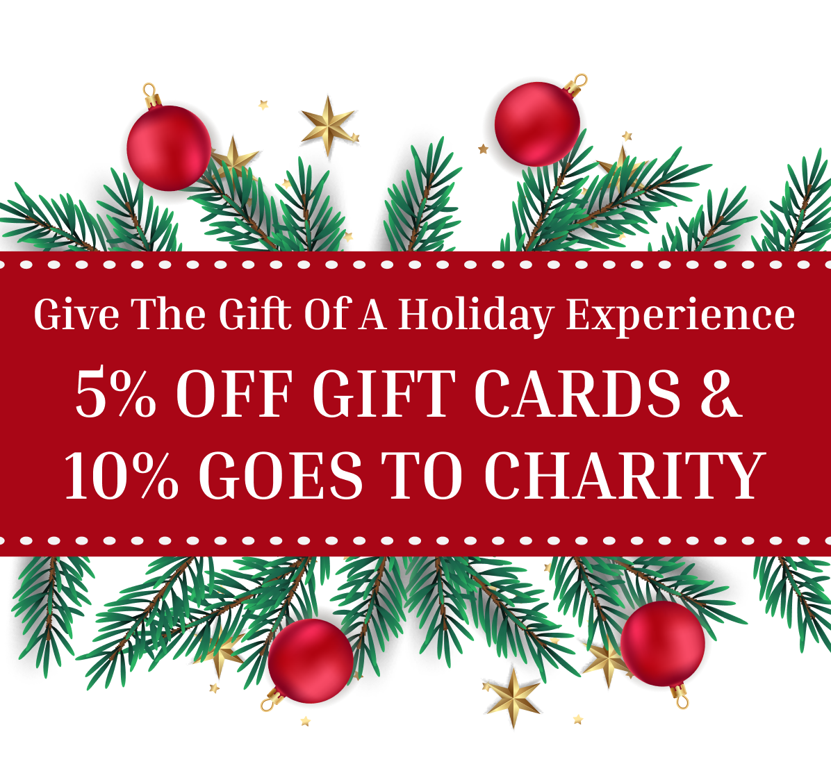 Get 5% Off Gift Cards & 10% Goes To Charity